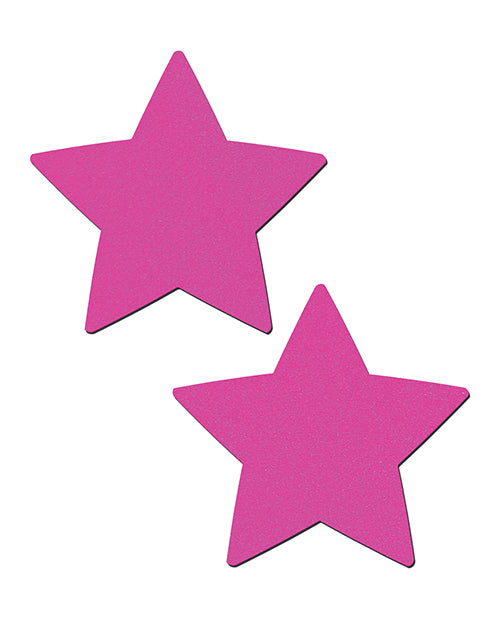 Pastease Basic Star Black Light Reactive - Neon Pink O-s