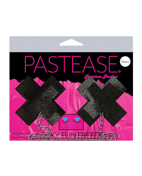 Pastease Chain Plus X Liquid Cross - Black O-s