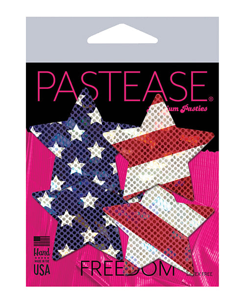 Pastease Premium Petites Glittering Stars & Stripes  - Red-white-blue O-s