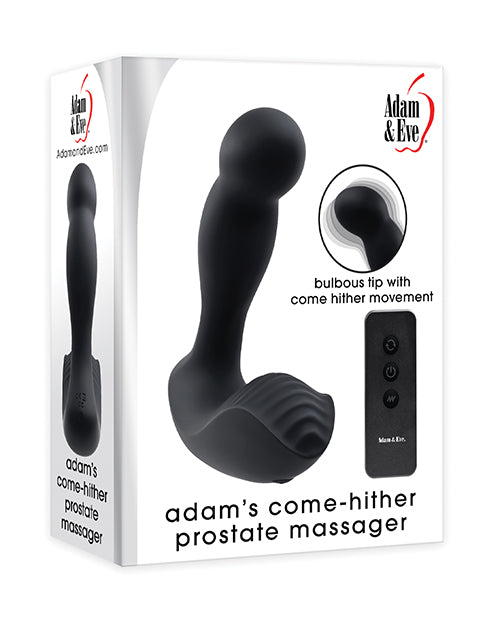Adam & Eve Adam's Come Hither Prostate Massager W-remote - Black