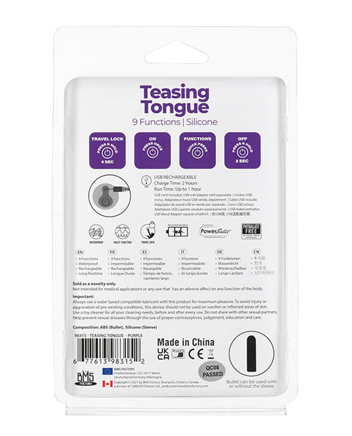 Teasing Tongue - 9 Functions Purple