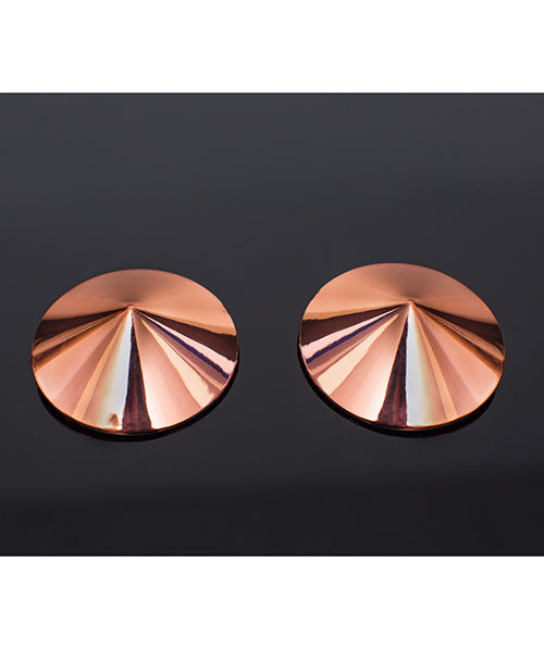 Pleasure Collection Metal Pasties Rose Gold O-s