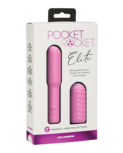 Pocket Rocket Elite Rechargeable W-removable Sleeve - Pink