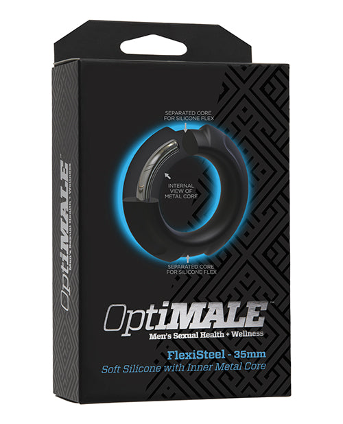 Optimale Flexisteel Cock Ring - 35mm Black