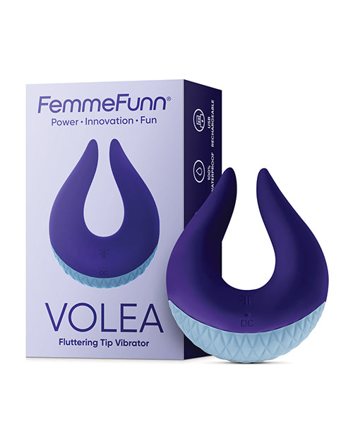 Femme Funn Volea Fluttering Tip Vibrator - Dark Purple