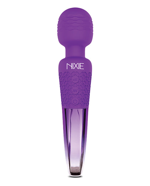 Nixie Rechargeable Wand Massager - Purple Ombre Metallic