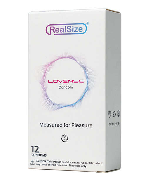Lovense Realsize 56mm Condoms - Box Of 12