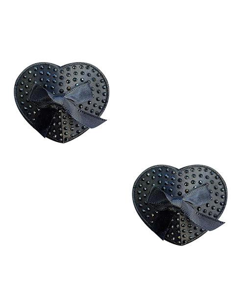 Neva Nude Wicked Saintz Heart Pasties - Black O-s