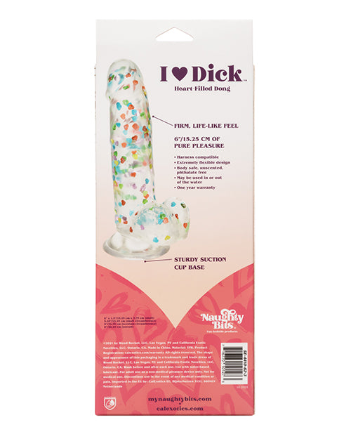Naughty Bits I Love Dick Heart Filled Dong - Multicolor