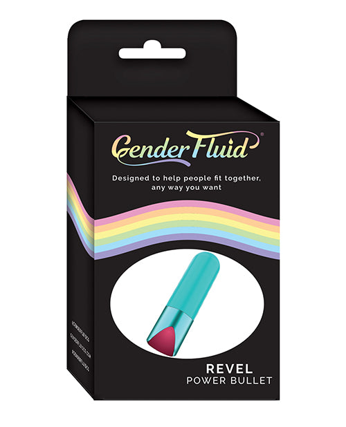 Gender Fluid Revel Power Bullet - Aqua