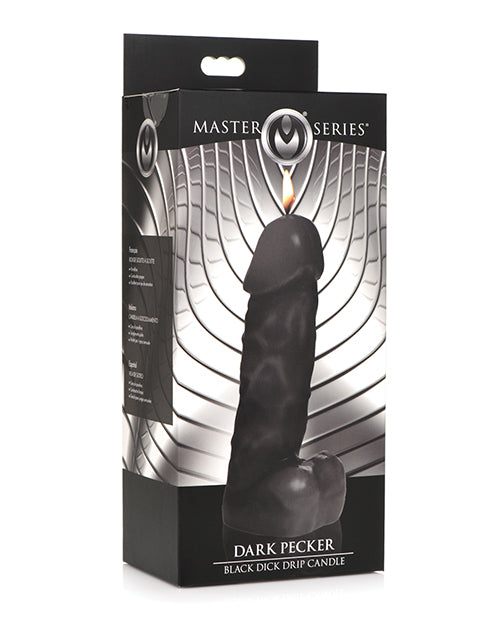 Master Series Dark Pecker Dick Drip Candle - Black