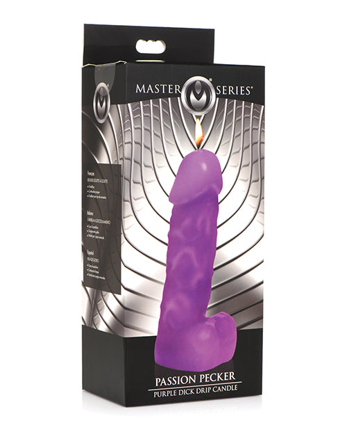 Master Series Passion Pecker Dick Drip Candle - Purple