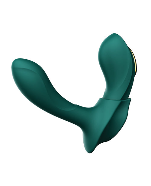 Zalo Aya Wearable Vibrator W-remote - Turquoise Green